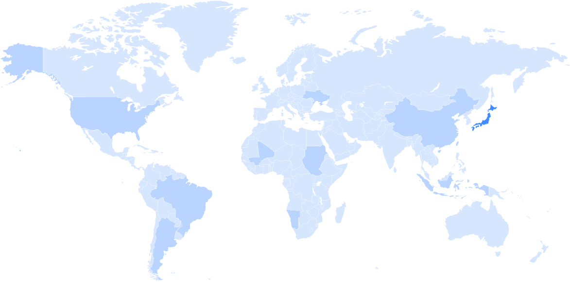 World map showing FinjanHost datacenter locations