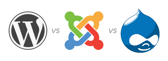 جوملا (Joomla) وووردبرس (WordPress) ودروبال (Drupal)