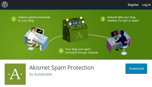 إضافة Akismet Spam Protection من أهم إضافات ووردبرس (2021)