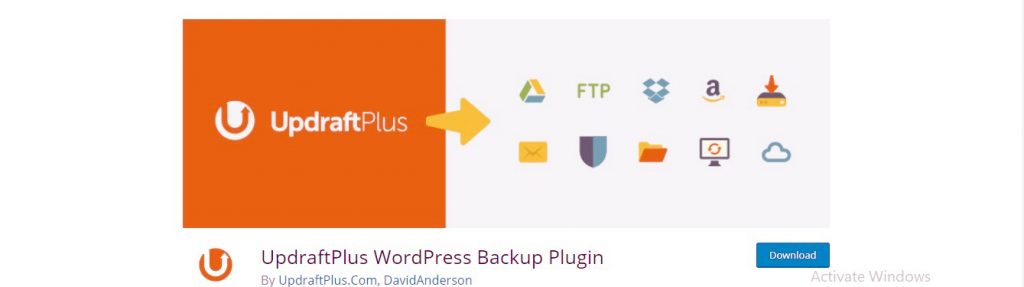 إضافة UpdraftPlus